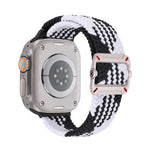Bracelet de montre en nylon tressé avec boucle mécanique à double boucle, pour Apple Watch 46 mm / 49 mm / 45 mm / 44 mm