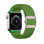 Bracelet de montre en nylon tressé avec boucle mécanique à double boucle, pour Apple Watch 46 mm / 49 mm / 45 mm / 44 mm