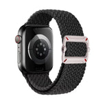 Bracelet de montre en nylon tressé avec boucle mécanique à double boucle, pour Apple Watch 46 mm / 49 mm / 45 mm / 44 mm