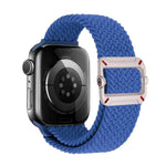 Bracelet de montre en nylon tressé avec boucle mécanique à double boucle, pour Apple Watch 46 mm / 49 mm / 45 mm / 44 mm