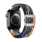 Bracelet de montre en nylon tressé avec boucle mécanique à double boucle, pour Apple Watch 46 mm / 49 mm / 45 mm / 44 mm