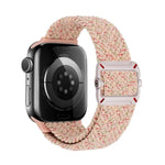 Bracelet de montre en nylon tressé avec boucle mécanique à double boucle, pour Apple Watch 46 mm / 49 mm / 45 mm / 44 mm