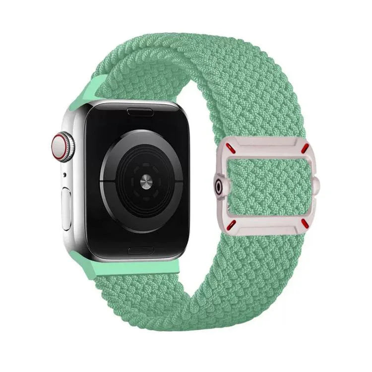 Bracelet de montre en nylon tressé avec boucle mécanique à double boucle, pour Apple Watch 42 mm / 41 mm / 40 mm / 38 mm