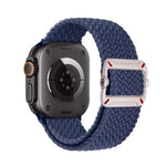 Bracelet de montre en nylon tressé avec boucle mécanique à double boucle, pour Apple Watch 42 mm / 41 mm / 40 mm / 38 mm