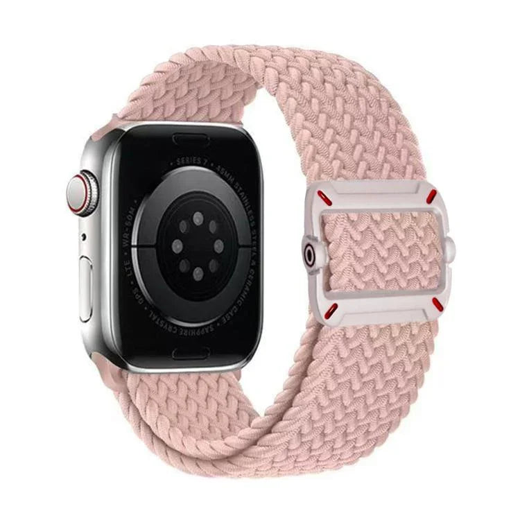 Bracelet de montre en nylon tressé avec boucle mécanique à double boucle, pour Apple Watch 42 mm / 41 mm / 40 mm / 38 mm