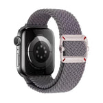 Bracelet de montre en nylon tressé avec boucle mécanique à double boucle, pour Apple Watch 42 mm / 41 mm / 40 mm / 38 mm
