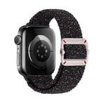 Bracelet de montre en nylon tressé avec boucle mécanique à double boucle, pour Apple Watch 42 mm / 41 mm / 40 mm / 38 mm