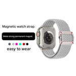 Bracelet de montre en nylon tressé avec boucle mécanique à double boucle, pour Apple Watch 42 mm / 41 mm / 40 mm / 38 mm