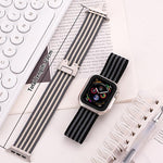 Bracelet de montre xDfind en nylon tressé à 3 bandes avec boucle parachute, compatible avec Apple Watch 42/44/45/46/49 mm et Apple Watch 38/40/41/S10 42 mm.