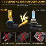 2pcs/Pack 35W 3000LM 6500K IP68 Waterproof Car LED Headlight Bulb, 9005, 9006, H1, H4, H7, H11