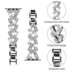 xDfind Bracelet de montre en métal Small Twist Diamond, pour Apple Watch 38 / 40 / 41 / S10 42mm 20mm