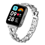 20mm xDfind Small Twist Diamond Metal Watch Band, For Xiaomi Band 10 Pro/9 Pro/Redmi Watch 6/5/4, For Redmi Watch 3 Active / Watch 3 Lite, For Redmi Watch 3