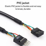 2 câbles adaptateurs USB3.0 pour carte mère d'ordinateur, 20 broches mâle vers 9 broches femelle, 9 broches mâle vers 20 broches femelle