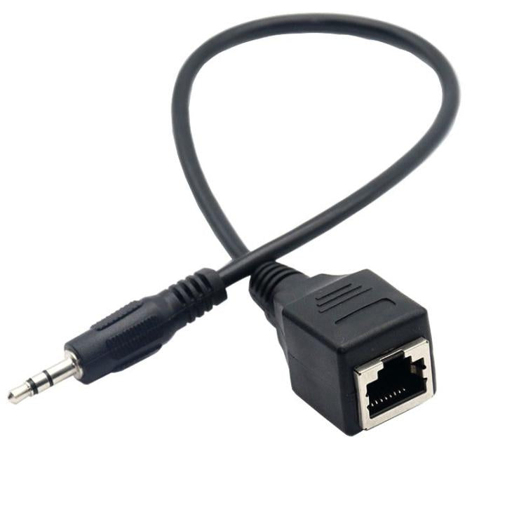 Câble adaptateur port réseau RJ45 femelle vers jack 3,5 mm mâle pour écran tactile Thunderstone