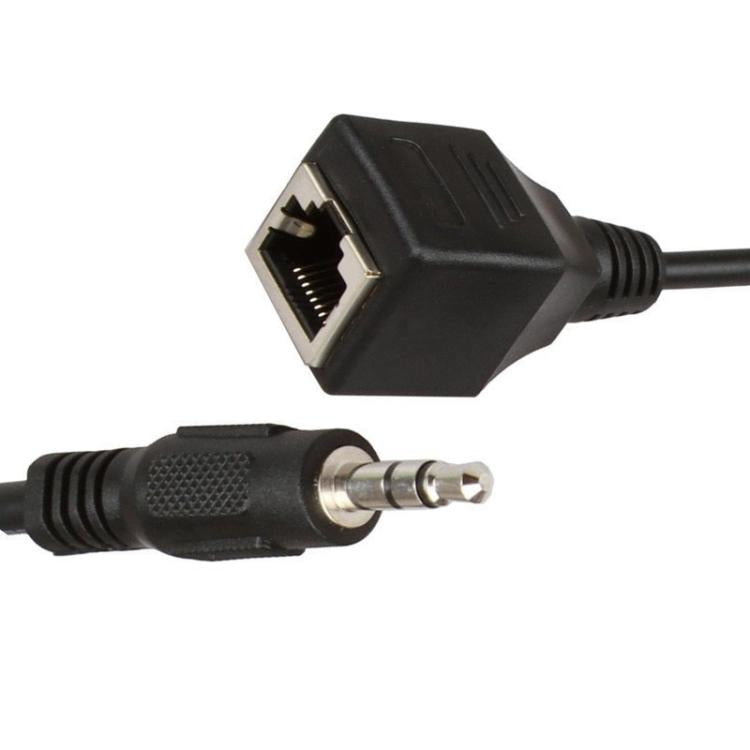 Câble adaptateur port réseau RJ45 femelle vers jack 3,5 mm mâle pour écran tactile Thunderstone