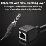 Câble adaptateur port réseau RJ45 femelle vers jack 3,5 mm mâle pour écran tactile Thunderstone