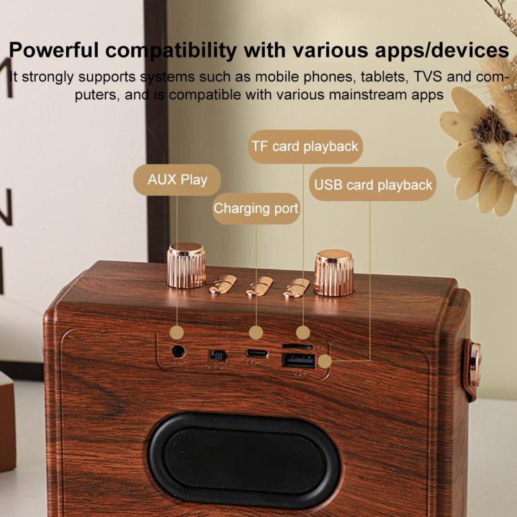 Enceinte intelligente Bluetooth sans fil portable extérieure H1 avec microphone, H1