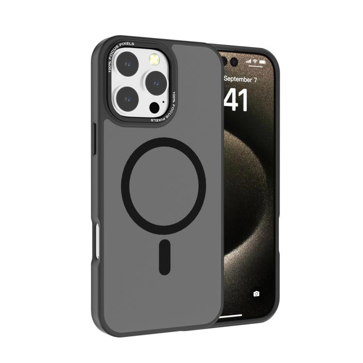 Coque de téléphone Kalebol en PC dépoli MagSafe avec cadre d'objectif métallique, pour iPhone 16 Pro, pour iPhone 16 Plus, pour iPhone 16, pour iPhone 15 Pro Max, pour iPhone 15 Pro
