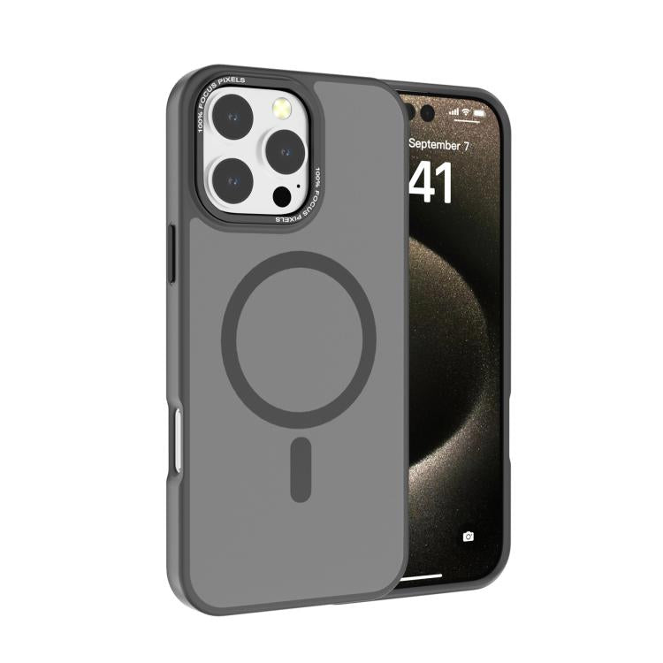 Coque de téléphone Kalebol en PC dépoli MagSafe avec cadre d'objectif métallique, pour iPhone 16 Pro, pour iPhone 16 Plus, pour iPhone 16, pour iPhone 15 Pro Max, pour iPhone 15 Pro