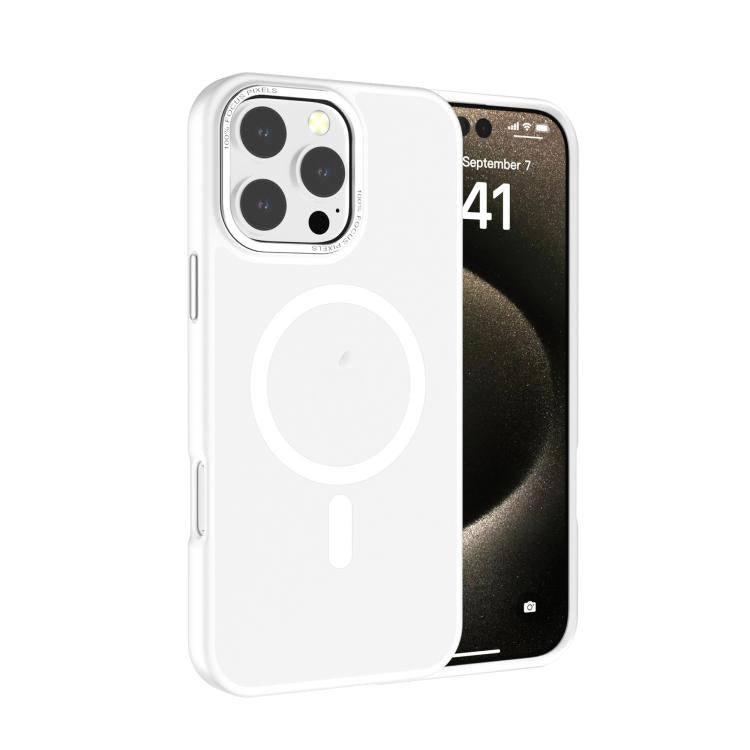 Coque de téléphone Kalebol en PC dépoli MagSafe avec cadre d'objectif métallique, pour iPhone 16 Pro, pour iPhone 16 Plus, pour iPhone 16, pour iPhone 15 Pro Max, pour iPhone 15 Pro