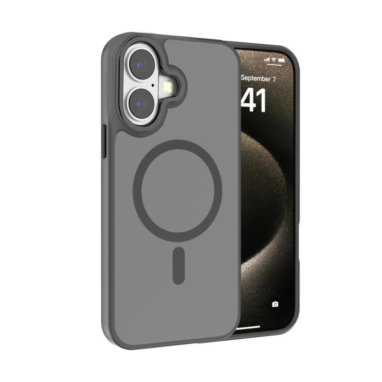 Coque de téléphone Kalebol en PC dépoli MagSafe avec cadre d'objectif métallique, pour iPhone 16 Pro, pour iPhone 16 Plus, pour iPhone 16, pour iPhone 15 Pro Max, pour iPhone 15 Pro