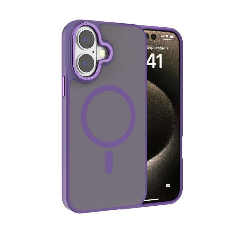 Coque de téléphone Kalebol en PC dépoli MagSafe avec cadre d'objectif métallique, pour iPhone 16 Pro, pour iPhone 16 Plus, pour iPhone 16, pour iPhone 15 Pro Max, pour iPhone 15 Pro