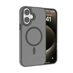 Coque de téléphone Kalebol en PC dépoli MagSafe avec cadre d'objectif métallique, pour iPhone 16 Pro, pour iPhone 16 Plus, pour iPhone 16, pour iPhone 15 Pro Max, pour iPhone 15 Pro