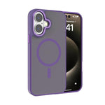 Coque de téléphone Kalebol en PC dépoli MagSafe avec cadre d'objectif métallique, pour iPhone 16 Pro, pour iPhone 16 Plus, pour iPhone 16, pour iPhone 15 Pro Max, pour iPhone 15 Pro