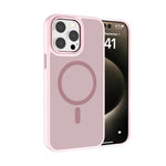 Coque de téléphone Kalebol en PC dépoli MagSafe avec cadre d'objectif métallique, pour iPhone 16 Pro, pour iPhone 16 Plus, pour iPhone 16, pour iPhone 15 Pro Max, pour iPhone 15 Pro