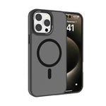 Coque de téléphone Kalebol en PC dépoli MagSafe avec cadre d'objectif métallique, pour iPhone 16 Pro, pour iPhone 16 Plus, pour iPhone 16, pour iPhone 15 Pro Max, pour iPhone 15 Pro