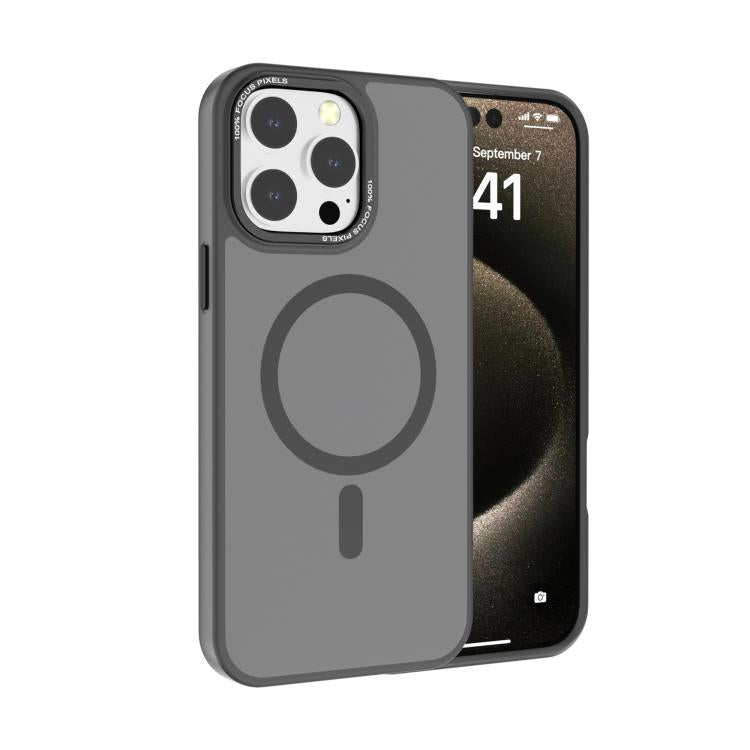 Coque de téléphone Kalebol en PC dépoli MagSafe avec cadre d'objectif métallique, pour iPhone 16 Pro, pour iPhone 16 Plus, pour iPhone 16, pour iPhone 15 Pro Max, pour iPhone 15 Pro