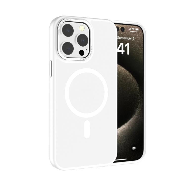 Coque de téléphone Kalebol en PC dépoli MagSafe avec cadre d'objectif métallique, pour iPhone 16 Pro, pour iPhone 16 Plus, pour iPhone 16, pour iPhone 15 Pro Max, pour iPhone 15 Pro