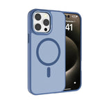 Coque de téléphone Kalebol en PC dépoli MagSafe avec cadre d'objectif métallique, pour iPhone 16 Pro, pour iPhone 16 Plus, pour iPhone 16, pour iPhone 15 Pro Max, pour iPhone 15 Pro