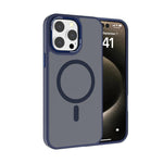 Coque de téléphone Kalebol en PC dépoli MagSafe avec cadre d'objectif métallique, pour iPhone 16 Pro, pour iPhone 16 Plus, pour iPhone 16, pour iPhone 15 Pro Max, pour iPhone 15 Pro