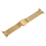 Bracelet de montre en maille d'acier avec fermoir magnétique, compatible avec Apple Watch 46 mm / 49 mm / 45 mm / 44 mm et Apple Watch 42 mm / 41 mm / 40 mm / 38 mm.