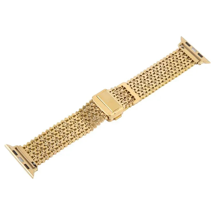 Bracelet de montre en maille d'acier avec fermoir magnétique, compatible avec Apple Watch 46 mm / 49 mm / 45 mm / 44 mm et Apple Watch 42 mm / 41 mm / 40 mm / 38 mm.