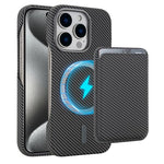 Étui de téléphone avec porte-cartes magnétique MagSafe en fibre de carbone, pour iPhone 17 Pro Max, pour iPhone 17 Pro, pour iPhone 17, pour iPhone Air, pour iPhone 16 Pro Max, iPhone 16 Pro, pour iPhone 16 Plus, pour iPhone 16, pour iPhone 15 Pro Max