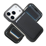 Étui de téléphone avec porte-cartes magnétique MagSafe en fibre de carbone, pour iPhone 17 Pro Max, pour iPhone 17 Pro, pour iPhone 17, pour iPhone Air, pour iPhone 16 Pro Max, iPhone 16 Pro, pour iPhone 16 Plus, pour iPhone 16, pour iPhone 15 Pro Max