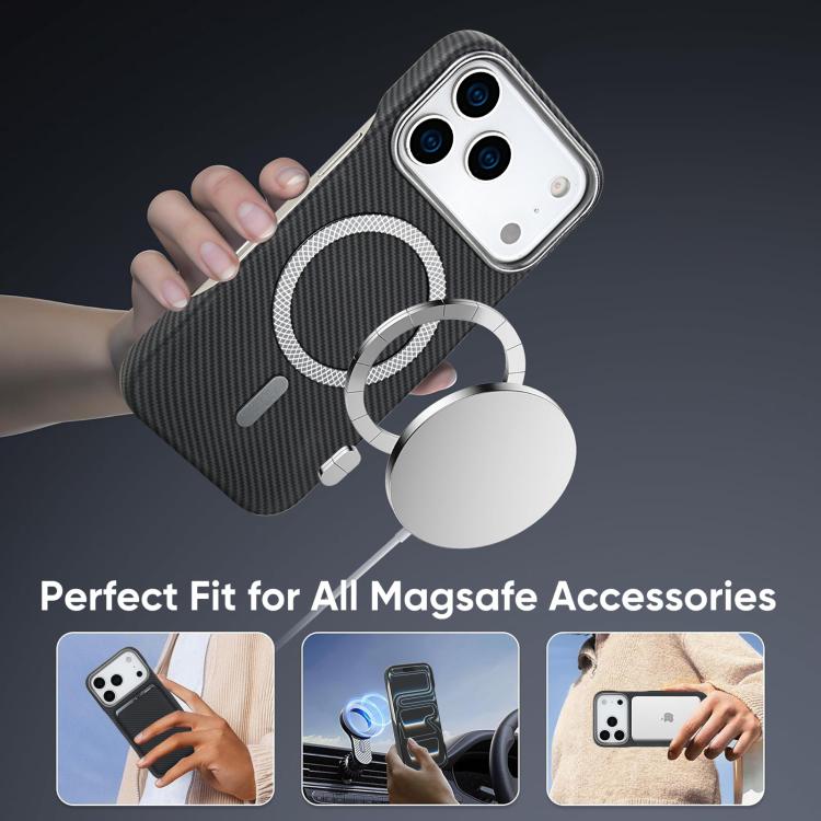 Étui de téléphone avec porte-cartes magnétique MagSafe en fibre de carbone, pour iPhone 17 Pro Max, pour iPhone 17 Pro, pour iPhone 17, pour iPhone Air, pour iPhone 16 Pro Max, iPhone 16 Pro, pour iPhone 16 Plus, pour iPhone 16, pour iPhone 15 Pro Max