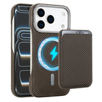 Étui de téléphone avec porte-cartes magnétique MagSafe en fibre de carbone, pour iPhone 17 Pro Max, pour iPhone 17 Pro, pour iPhone 17, pour iPhone Air, pour iPhone 16 Pro Max, iPhone 16 Pro, pour iPhone 16 Plus, pour iPhone 16, pour iPhone 15 Pro Max