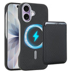 Étui de téléphone avec porte-cartes magnétique MagSafe en fibre de carbone, pour iPhone 17 Pro Max, pour iPhone 17 Pro, pour iPhone 17, pour iPhone Air, pour iPhone 16 Pro Max, iPhone 16 Pro, pour iPhone 16 Plus, pour iPhone 16, pour iPhone 15 Pro Max
