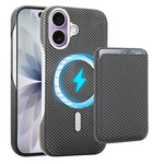Étui de téléphone avec porte-cartes magnétique MagSafe en fibre de carbone, pour iPhone 17 Pro Max, pour iPhone 17 Pro, pour iPhone 17, pour iPhone Air, pour iPhone 16 Pro Max, iPhone 16 Pro, pour iPhone 16 Plus, pour iPhone 16, pour iPhone 15 Pro Max