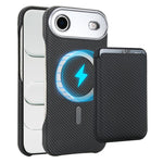 Étui de téléphone avec porte-cartes magnétique MagSafe en fibre de carbone, pour iPhone 17 Pro Max, pour iPhone 17 Pro, pour iPhone 17, pour iPhone Air, pour iPhone 16 Pro Max, iPhone 16 Pro, pour iPhone 16 Plus, pour iPhone 16, pour iPhone 15 Pro Max