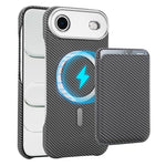 Étui de téléphone avec porte-cartes magnétique MagSafe en fibre de carbone, pour iPhone 17 Pro Max, pour iPhone 17 Pro, pour iPhone 17, pour iPhone Air, pour iPhone 16 Pro Max, iPhone 16 Pro, pour iPhone 16 Plus, pour iPhone 16, pour iPhone 15 Pro Max