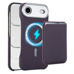 Étui de téléphone avec porte-cartes magnétique MagSafe en fibre de carbone, pour iPhone 17 Pro Max, pour iPhone 17 Pro, pour iPhone 17, pour iPhone Air, pour iPhone 16 Pro Max, iPhone 16 Pro, pour iPhone 16 Plus, pour iPhone 16, pour iPhone 15 Pro Max
