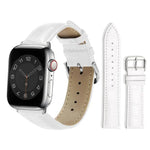 Bracelet de montre en cuir à boucle ardillon xDfind, imitation bambou, compatible avec Apple Watch 42/44/45/46/49 mm et Apple Watch 38/40/41/S10 42 mm.