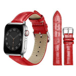 Bracelet de montre en cuir à boucle ardillon xDfind, imitation bambou, compatible avec Apple Watch 42/44/45/46/49 mm et Apple Watch 38/40/41/S10 42 mm.