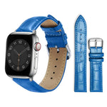Bracelet de montre en cuir à boucle ardillon xDfind, imitation bambou, compatible avec Apple Watch 42/44/45/46/49 mm et Apple Watch 38/40/41/S10 42 mm.