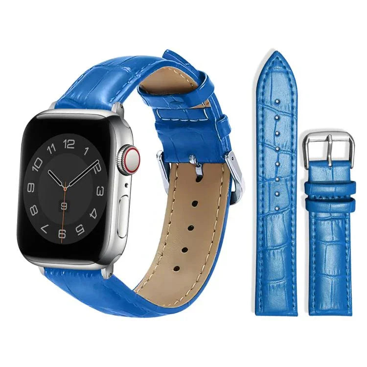 Bracelet de montre en cuir à boucle ardillon xDfind, imitation bambou, compatible avec Apple Watch 42/44/45/46/49 mm et Apple Watch 38/40/41/S10 42 mm.