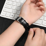 Bracelet de montre en cuir à boucle ardillon xDfind, imitation bambou, compatible avec Apple Watch 42/44/45/46/49 mm et Apple Watch 38/40/41/S10 42 mm.